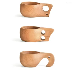 Tasses nouveauté tasse en bois cadeau table de table en bois thé / lait / petit-déjeuner tasse de café