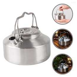 Mokken Outdoor Kettle roestvrijstalen staalstaal Koffie Karaf Keuken Water Wear-resistente Mini Teapot Accessoires Camping Ultra Light