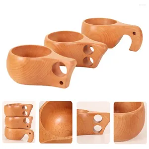 Tasses extérieures portables tasse en bois