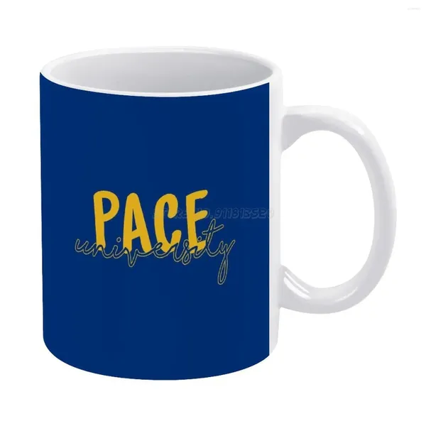 Tazas Pace University Taza blanca White Impreso Regalo de té Funny Café de café personalizado