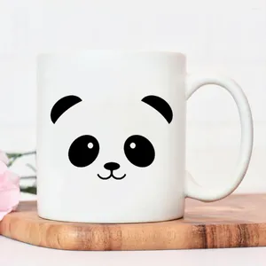 Mokken Panda Liefde Dierenprint Creatieve Kopjes Koffie Thee Drankjes Dessert Ontbijt Melkbeker Schattig Handvat Drinkware Cadeau