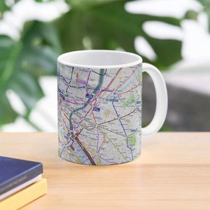 Tazas Taza De Café Mapa Del Metro De París Tazas Kawaii Funnys