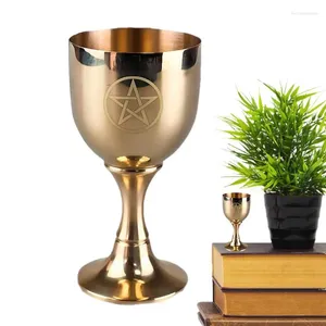Tasses pentagram gobelet laiton vintage autel chalice cup art artisan décoration home