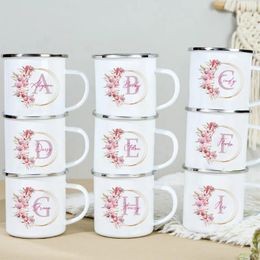 Tazas Guirnalda personalizada con nombre Tazas esmaltadas Taza de chocolate con cacao de Navidad Bebida Jiuce Regalos para niños