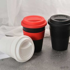 Tasses En Plastique Hôtel Tasse Drinkware Portable Avec Couvercle Tasses À Café Réutilisable Voyage En Plein Air Thé Tasse À Café Bain De Bouche R230712