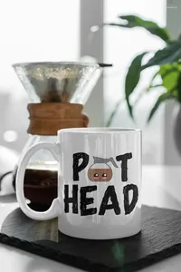 Mokken pot hoofd mug coffee minnaar cadeau voor haar of hem werk sarcastisch werk vriend col