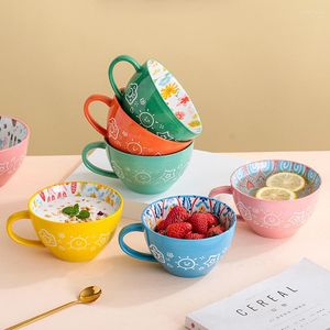 Tasses Rétro Creative Nordique Tasse Petit Déjeuner Céréales Lait Animal Mignon Fille Enfant Enfants Porcelaine En Céramique Café