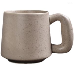 Tasses Tasse Rétro Avec Poignée Épaisse Star Glaze Grandes Oreilles Tasse De Lait En Céramique 500ml