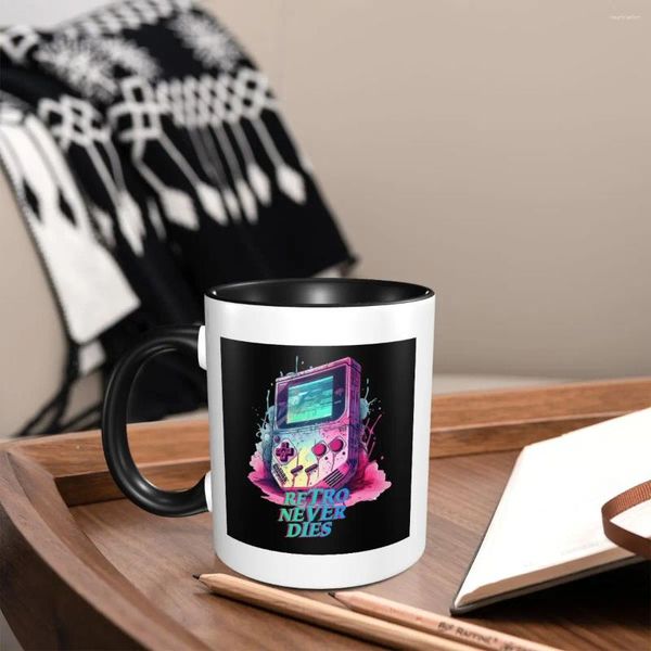 Mugs Retro Never Dies - Console de jeu portable Coffee Kids For Restaurants Céramic Mug Decorative Home