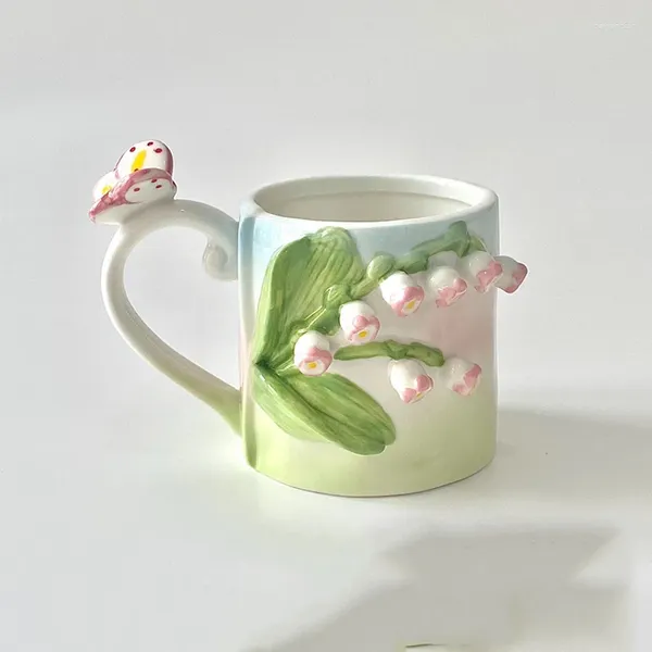 Tasses réutilisables en céramique tasse de café anime mignon boisson ware émail tasse idées cadeaux personnalisés Filizanki do kawy cuisine de cuisine