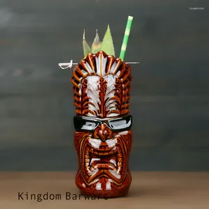 Mokken Rock Gangs Keramische Tiki Mok Hawaii Cocktail Cup Bierdrank