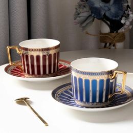 Tasses Roman Coffee Cerra Ceramics Niche High Value Light Luxury Custom Design Sense Mug Turkish Tasses
