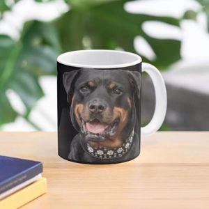 Tasses Rottweiler Pack d'autocollants tasse à café tasses thermiques pour transporter de la poterie