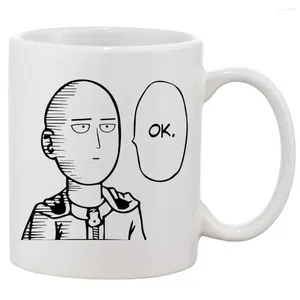 Mokken Saitama One Punch Man Ok Keramische koffiemok Wit 11 Oz-in Gift Theemelkbeker