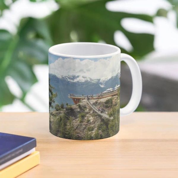 Tazas Sea To Sky Gondola Viewpoint Taza de café Tazas personalizables Conjuntos Anime