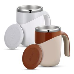 Tazas Taza de café con agitación automática Taza magnética automática Acero inoxidable 304 Regalo de Navidad Cumpleaños 230228