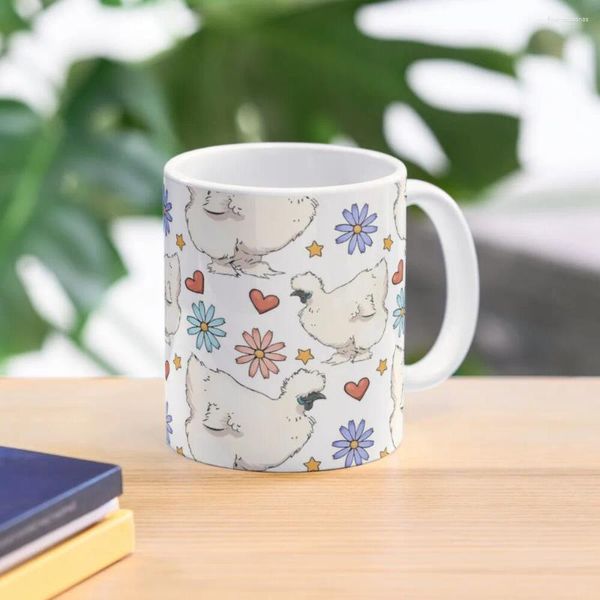 Tasses Silkie Poulet Motif Tasse À Café Tasse Réutilisable Automne