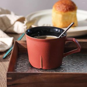 Tasses petites tasses personnalisées avec poignée, tasse à café en porcelaine, simplicité du thé de l'après-midi, poterie, vaisselle de table