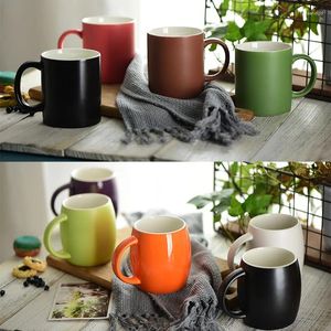 Tasses Solid Matte Glaze Ceramic Cup Ins Tug Tug Household Nordic Café nordique