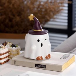 Tasses Spirit Ceramic Coffee Mug Pâques Créatif Créateur Halloween Ghost Gup 2024 Cadeau d'année de Noël