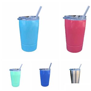 Tasses Tasse En Acier Inoxydable Avec Couvercle 12Oz Vide Insated Beer Mug Kid Coffee Drop Delivery Home Garden Kitchen Dining Bar Drinkware Dhufb