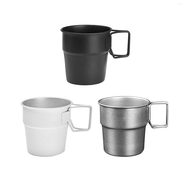 Tasses Tasses En Acier Inoxydable Gobelet À Pinte Capacité De 300 ml Tasse À Eau Thé Pour Les Voyages En Plein Air Conduite Camping Fêtes Faveurs