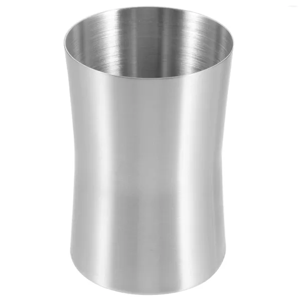 Tazas de acero inoxidable para enjuague bucal, soportes para cepillos de dientes para baños, vasos de agua de viaje, vaso de una sola capa para beber