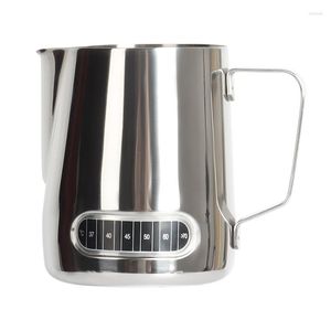 Mokken RVS Pull Flower Cup Fancy Melkschuim Koffie Tank Puntige Mond Pot