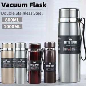 Tasses bouteille Thermos en acier inoxydable | Pour café, eau thermique sous vide, tasse isolée de grande capacité, flacons tasse 231113