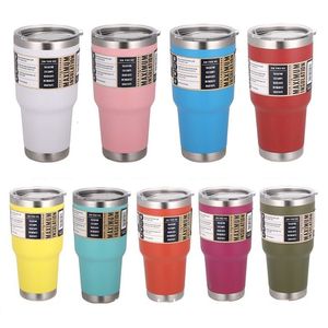 Mugs Stainless Steel Tumblers Vacuum Flasks Yetys Travel Glass Coffee Mug Double Wall Water Thermos Bottle Car Cup 230815
