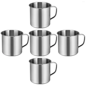 Tasses en acier inoxydable café tasse de camping en métal