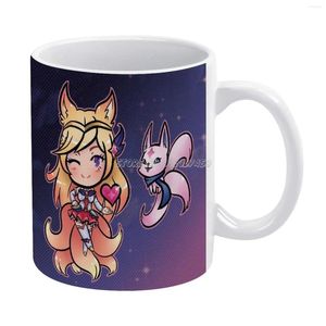 Mugs Star Guardian Ahri Coffee 330ml Creative Travel Mug and Cup Office Drinkware Tazza mignon Kawaii