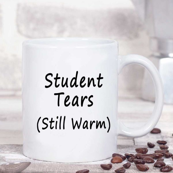 Tazas Estudiante lágrimas todavía caliente Taza de café 11 oz Taza de café de cerámica Taza de té de la escuela regalo del maestro MUG R230713