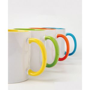 Tasses sublimation tasse de café vierge personnalisé en céramique personnalisé Printing PO QR CODE Personnalisez les cadeaux de fête de la coupe à eau
