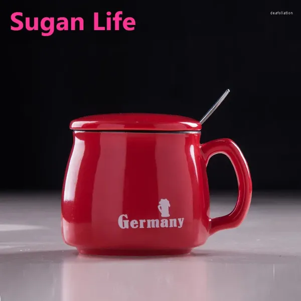 Tasses Sugan Life 350 ml de style japonais Glazed cérame céramique tasse tasse de café Casse à thé surprise cadeau
