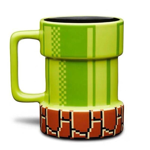 Tasses Super mignon tuyau d'eau tasse en céramique dessin animé 3d café bière verres égout tasses anniversaire cadeau de noël pour amis ou enfants tasses