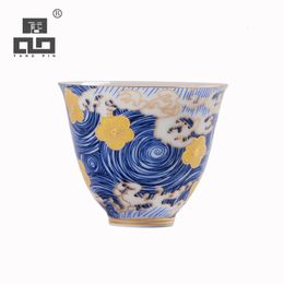 Tasses TANGPIN couleur émaux tasse à thé en céramique pour puer tasses à thé kung fu chinois 65ml 230818