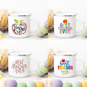 Mokken Leraar Ever Emamel Cup Coffee Lover Original Gift Teacher's Day Surprise for Tea Mug Novelty Gifts