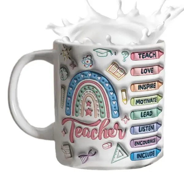 Tasses cadeau pour enseignant tasse 350ml café en céramique pour votre tasse de thé de bureau d'école d'enseignants