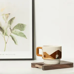 Tasses thé café café tasse en céramique Thermo pour café tasses esthétiques tasse en porcelaine cadeau personnalisé glace originale