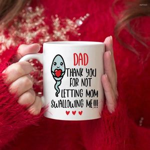 Tasses merci de ne pas avoir laissé maman m'avaler une tasse drôle cadeau papa pères jour