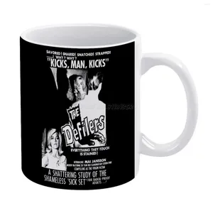 Tazas The Defilers Taza blanca Impresión personalizada Taza de té divertida Regalo Café personalizado Vintage S Películas Explotación Explotación