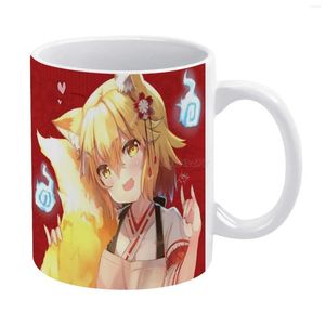 Tasses Le renard utile Senko-san-Senko tasse blanche aux amis et à la famille cadeau créatif 11 Oz café en céramique Senko Gir