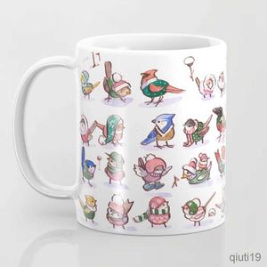 Tasses Les mésanges moineau Tasse 11 oz Oiseaux mignons Céramique Maison tasse de thé mésanges Amant amis anniversaire Cadeau tasse R230713