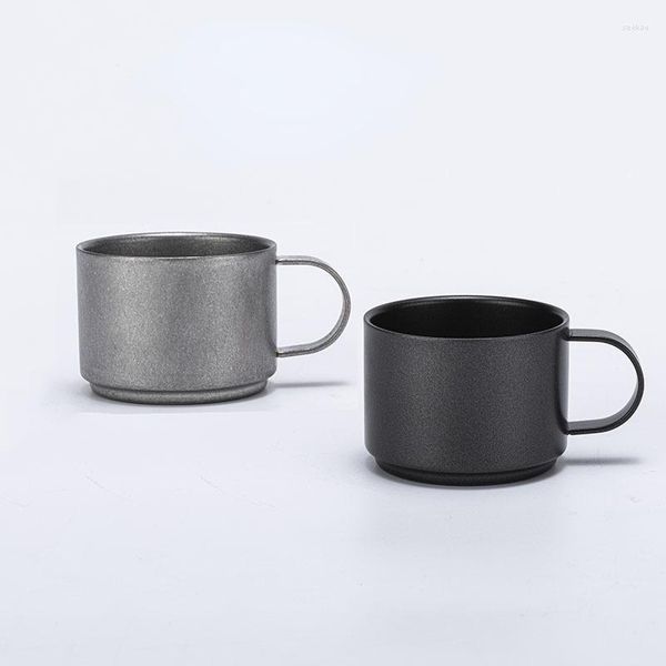 Tazas Taza de café térmica Drinkware Teaware Cafés Regalo personalizado Tazas de café expreso de acero inoxidable Taza de viaje Barra estética