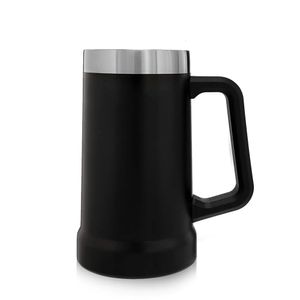 Tasses Bouteille Thermos pour Tasse de Bière avec Poignée Tasse en Acier Inoxydable Isolée sous Vide Voyage Extérieur Double Paroi Tumbler Flacons Drinkware 231013