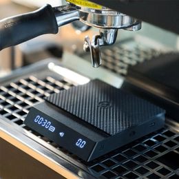 Mokken Timemore 1Pc Nano Italiaanse Koffie Elektronische Weegschaal Tactiele Tse010 Elektrische Drip Pot 230826