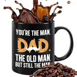 Tasses à mon père tasse à café en céramique père barbe 350ml cadeaux de fête des pères de la fille pour qui vous êtes l'homme et