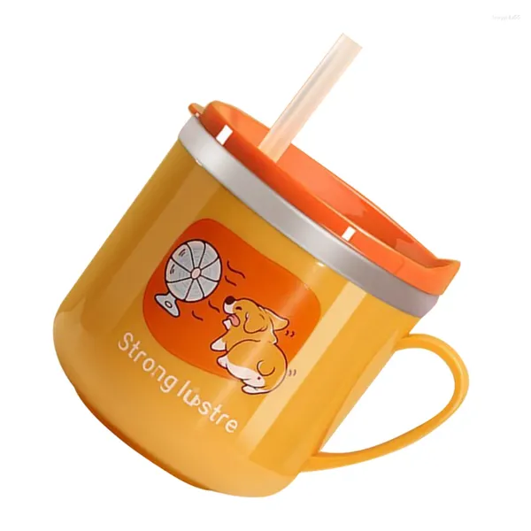 Tasses en bas âge pour tout-petit tasse de sippy enfants boivent le lait de dessin animé 316 Liner en acier inoxydable Enfants bébé