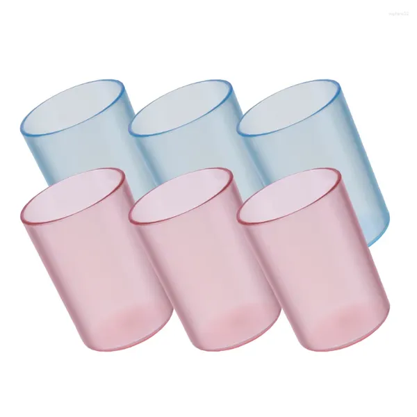 Tasses transparentes pour Couple, pour brossage des dents, gobelets de lavage de la bouche, porte-brosse à dents, fournitures de salle de bain, verres à boire